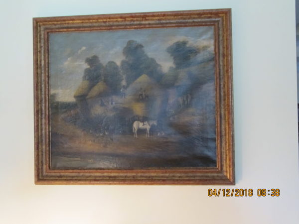Repaired late 1800s painting 